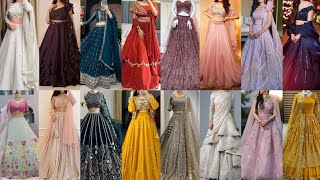 party wear lehenga designs for girls😍 lehenga crop top for girls 👌wedding lehenga choli designs [upl. by Arlon283]