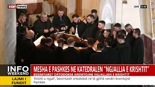 Mbahet mesha e Pashkës Ortodokse në Katedralen quotNgjallja e Krishtitquot [upl. by Giorgi638]