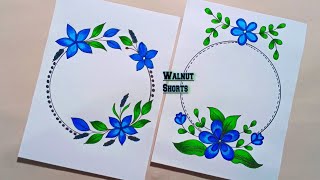 Blue Border Design🔵Project Work DesignsA4 SheetAssignment Front Page Design for School Projects [upl. by Brittani]