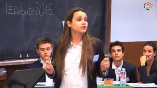 Final VI Torneo Escolar de Debate Comunidad de Madrid 2015 [upl. by Eicyaj162]