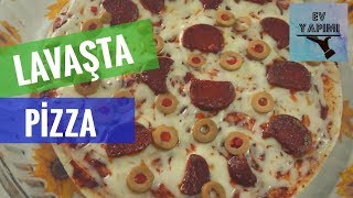 LAVAŞTA PİZZA TARİFİ  Lavaşta Kolay pizza nasıl yapılır Ev yapımı yemek tarifleri [upl. by Ytteb86]