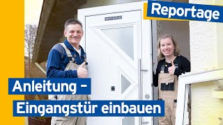 In 15 Schritten Haustür einbauen mit Dirk Hobein von DHTrockenbau [upl. by Hance]