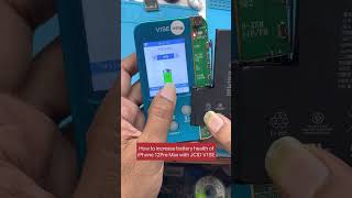 How to increase battery health of iPhone 12 Pro Max with JCID V1SE and External Battery Repair FPC [upl. by Lleon703]