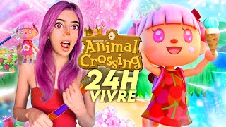 VIVRE 24H COMME dans ANIMAL CROSSING NEW HORIZONS 20  😱 [upl. by Ettenyl]