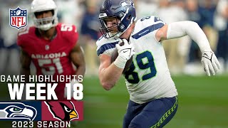 Seattle Seahawks vs Arizona Cardinals Game Highlights  NFL 2023 Week 18 [upl. by Miahc]