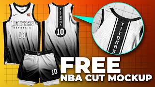 FREE BASKETBALL JERSEY MOCKUP NBA CUT JERSEY MOCKUP DESIGN [upl. by Myles]