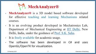 INTRODUCTION OF MECHANALYZER SOFTWARE [upl. by Pauwles]