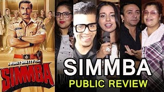 SIMMBA Movie Public Review  Ranveer Singh Sara Ali Khan Ajay Devgn ¦ First Day First Show [upl. by Learsiy]