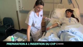 Préparation et insertion du CVP chez ladulte  partie 3 [upl. by Atteynot724]