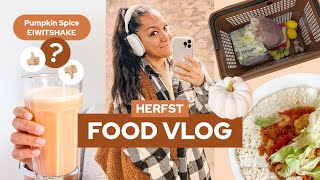 Alles wat ik eet  High Protein  Shoplog 🛒 Pumpkin Spice 🎃 Recepten 🍁 COZY Herfst VLOG [upl. by Reinhardt]