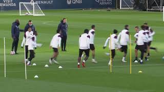 ENTRAINEMENT PSG VEILLE DE MATCH CONTRE LEIPZIG EN LIGUE DES CHAMPIONS [upl. by Seow320]