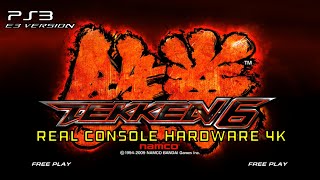 Tekken 6 E3 Beta PS3 Gameplay 4K 60FPS [upl. by Acirej]