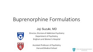 Buprenorphine formulations [upl. by Mercedes223]