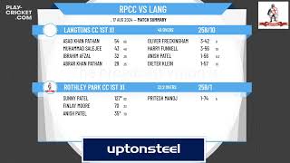 Rothley Park CC 1st XI v Langtons CC 1st XI [upl. by Packston289]