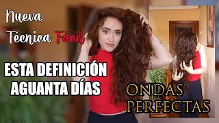 Rizos y Ondas que DURAN MÁS 😍  Técnica para que la Definición no caiga  MÉTODO CURLY Fácil [upl. by Eduam336]