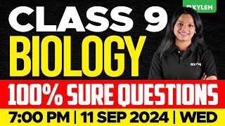 Class 9 Biology  Onam Exam  100 Sure Questions  Xylem Class 9 [upl. by Nauh]