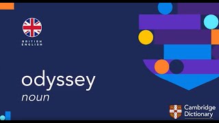 How to pronounce odyssey  British English and American English pronunciation [upl. by Sherwood831]