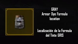 The Witcher 3 Blood amp Wine  Gray armor dye location formula formula tinte gris [upl. by Onairelav]