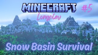 Snow Basin Survival 5 Minecraft Longplay Series No Commentary [upl. by Nawek]