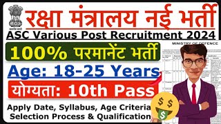 😱🤑 Ministry Of Defence Recruitment 2024 Apply Online  Salary 😱🤑  Group C Post  Notification Out [upl. by Julie]