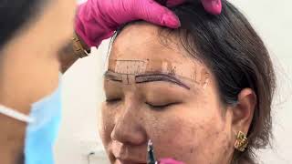 Pisum Microblading toubabagi ahanba saruk [upl. by Cilurzo]