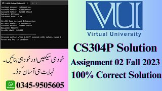 CS304P Assignment 2 solution Fall 2023  CS304P Assignment 2 Solution 2024 [upl. by Ohs809]