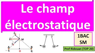 le champ electrostatique premier Bac SM [upl. by Tobin]