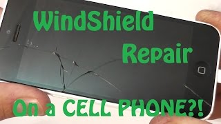 Using a Windshield Repair Kit on a Cracked Smart Phone [upl. by Engeddi]