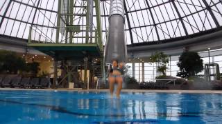 AQUApark Oberhausen  Flugrutsche Onride [upl. by Iaverne]