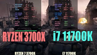 AMD Ryzen 7 3700x vs Intel i7 11700k [upl. by Eicarg]