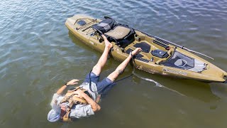 FLIP Your Fishing Kayak  DEEP WATER ReEntry [upl. by Mcmahon]