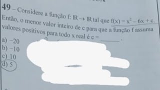 EEAR 20242 Considere a função f Reais em Reais tal que fx [upl. by Glennie]