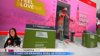 Petra Vlhova  WIN  Giant Slalom  Kranjska Gora  RUN 1  2024 [upl. by Uy]