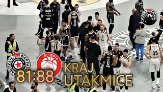 Partizan Olimpia Milano 8188 kraj utakmice [upl. by Larrej52]