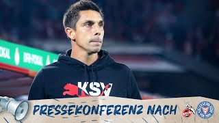 Pressekonferenz nach dem Pokalspiel beim 1 FC Köln 🎙️  KOEKSV [upl. by Jaclyn418]