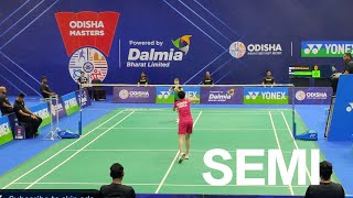 UNNATI HOODA 🇮🇳 VS NOZOMI OKUHARA ODISHA MASTERS 2023 SEMI WOMENS SINGLES [upl. by Ennahoj554]