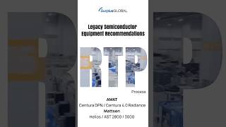 RTP Equipment  AMAT Centura DPN  Centura 40 Radiance Mattson Helios  AST3000  AST2800 [upl. by Pufahl192]