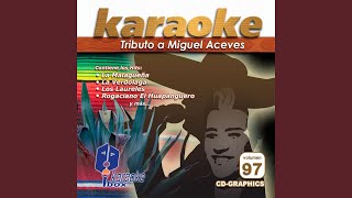 La del Rebozo Blanco Karaoke Version [upl. by Loydie]