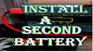 How to install a second leisure battery in a Campervan 🚐 [upl. by Adilem]