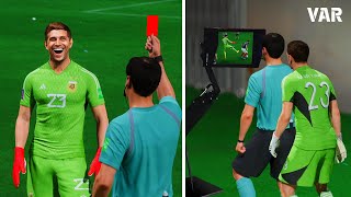 WHAT HAPPENS IF YOUR GK GOT RED CARD IN FIFA FC AND EFOOTBALL 2024 in PS5 [upl. by Abramson645]