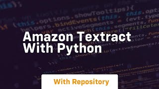 Amazon textract with python [upl. by Fotinas]