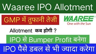 Waaree Energies IPO Allotment  Waaree Energies IPO GMP Deepak Builders IPO [upl. by Bodi259]