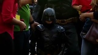 Batkid Impresses Even Batman  TMZ [upl. by Kaiser655]