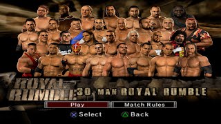 WWE SmackDown vs Raw 2007  ROYAL RUMBLE [upl. by Clauddetta27]