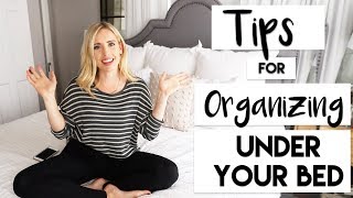 ORGANIZE  FIVE Storage HACKS for Under Your Bed [upl. by Reinald98]