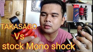 how to identify Takasago Vs Stock Mono shock for sniper 150 [upl. by Emmott]