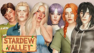 Making Stardew Valley Characters into Sims  The Sims 4 Create a Sim [upl. by Cresida]