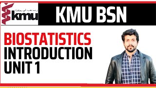 BIOSTATISTICS  Unit 1  BSN  KMU  6th SEM [upl. by Buskus]