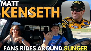 Matt Kenseth Gives Fan Rides amp Track Analysis of Slinger Super Speedway [upl. by Chiquia]