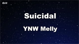 Karaoke♬ Suicidal  YNW Melly 【No Guide Melody】 Instrumental [upl. by Baram]